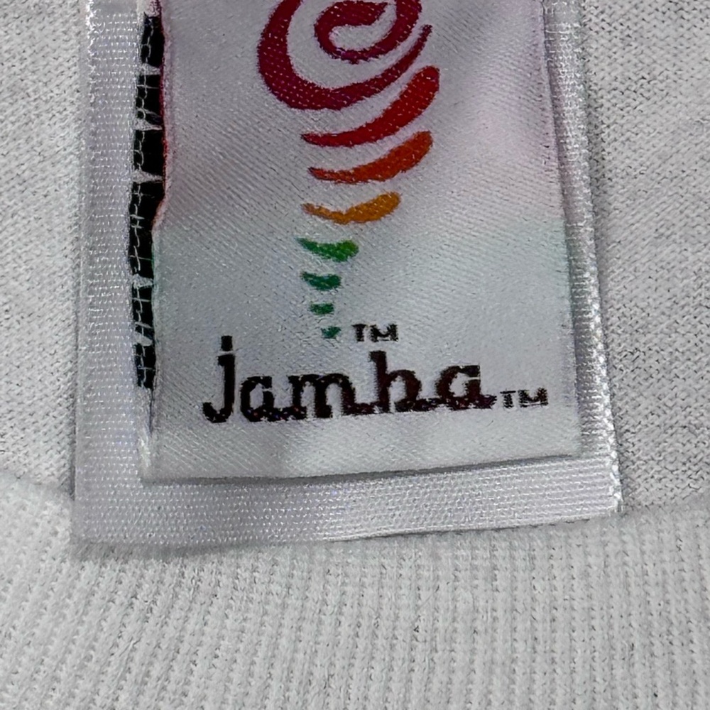 Jamba Juice Blue and White Graphic Surf T-Shirt - Picture 3 of 4
